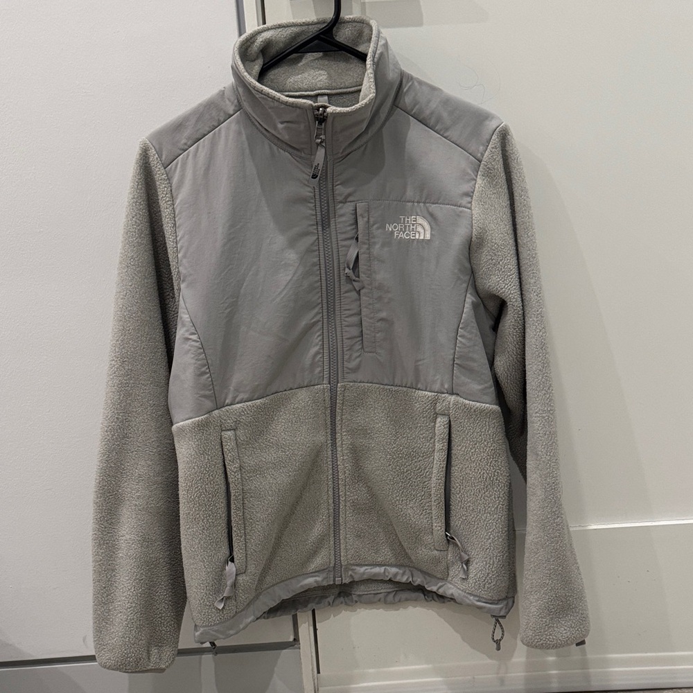 The North Face Light Gray Full-Zip Jacket